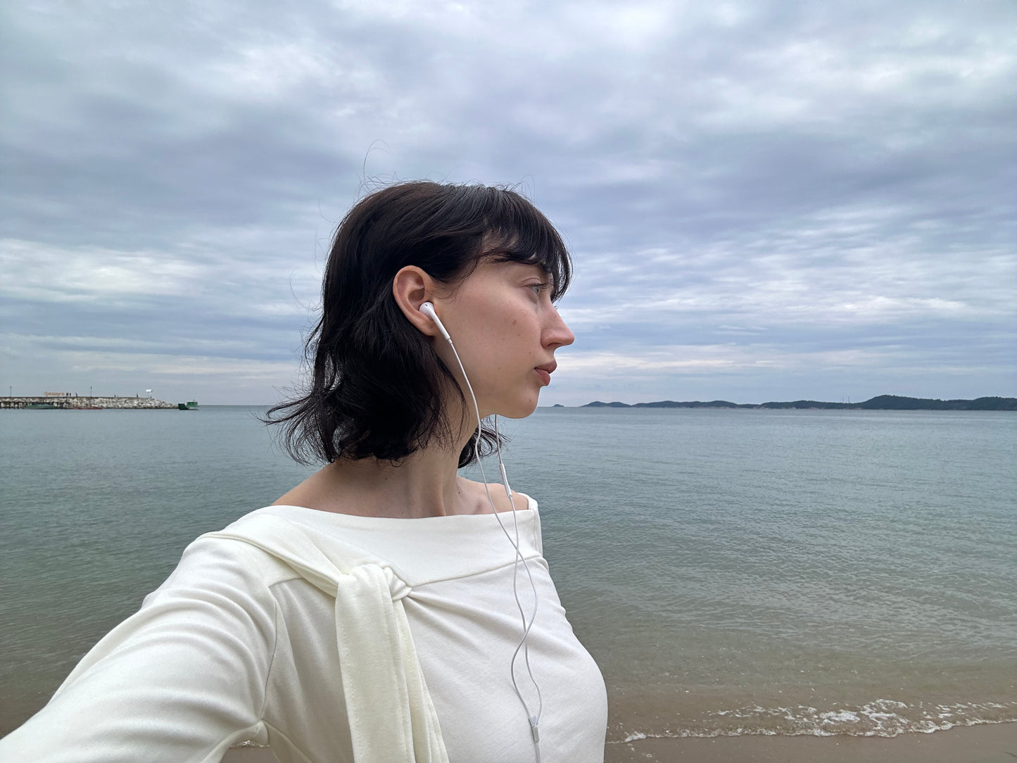 MALE—LOOP TIE LONG SLEEVE BLOUSE