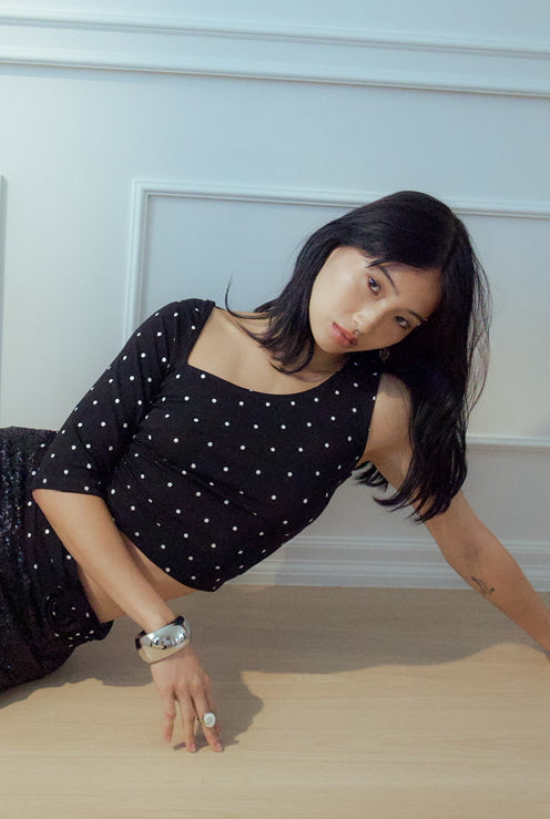 AIYA DOTTY—ONE SHOULDER TOP