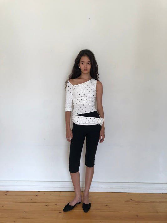 AIYA DOTTY—ONE SHOULDER TOP