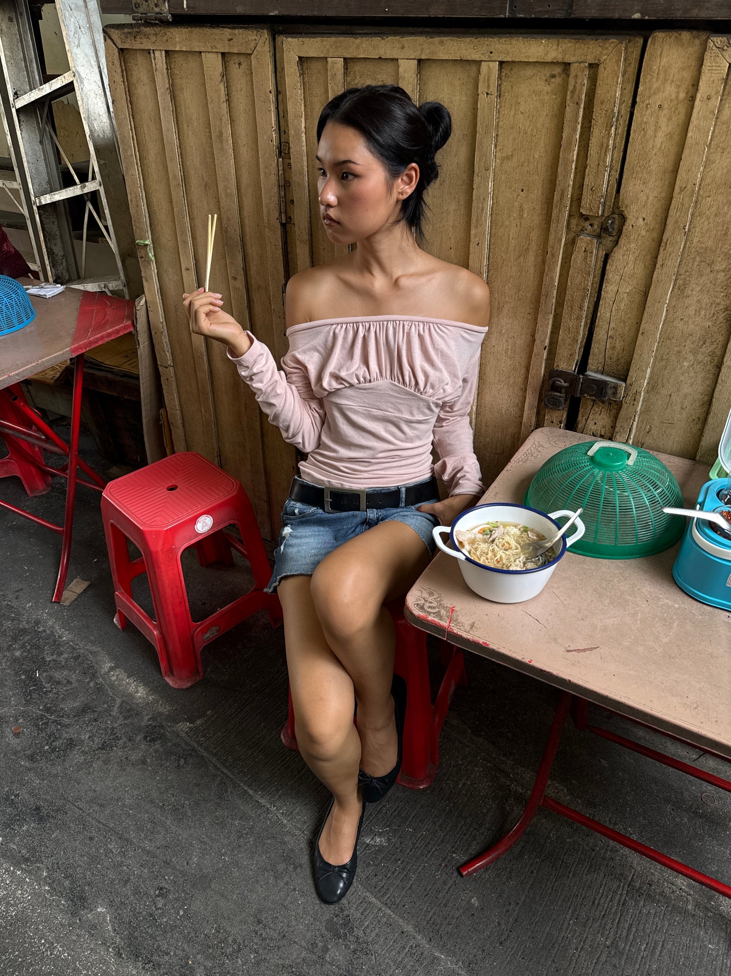 PENNY GATHERED TOP