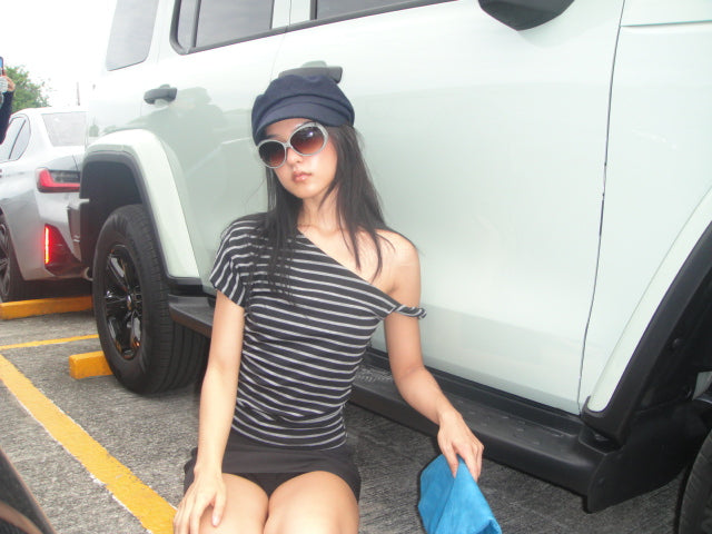 NORI ROLL-SLEEVE TOP