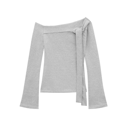 MALE—LOOP TIE LONG SLEEVE BLOUSE