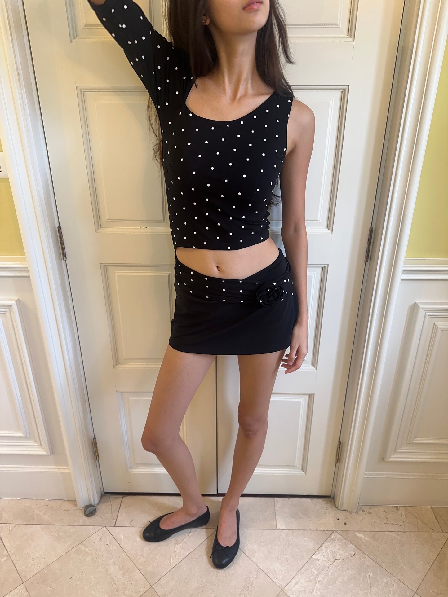 AIYA DOTTY—ONE SHOULDER TOP