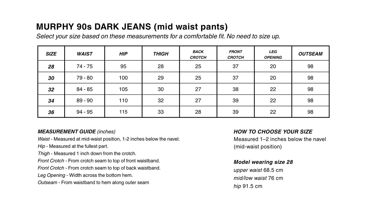 MURPHY 90s DARK JEANS